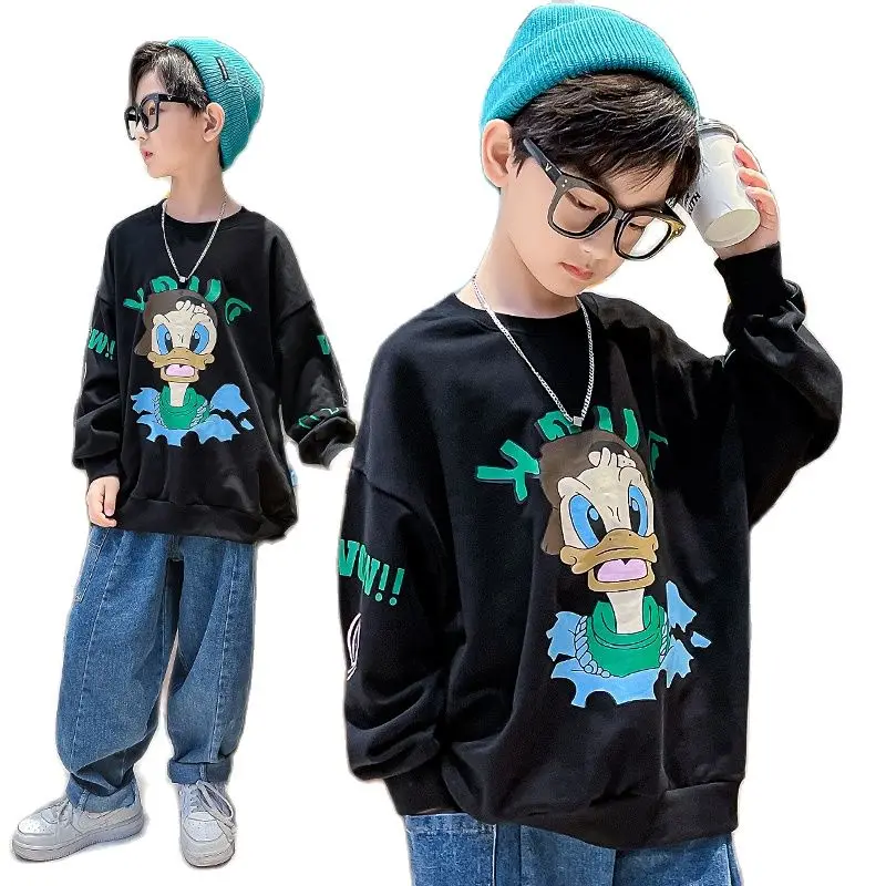 

Children's clothing Sweatshirt Clothes for teenagers long sleeves pure cotton autumn 2021 Clothing for boys Kids clothes