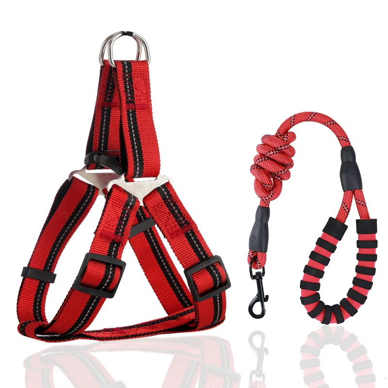 

New reflective silk nylon pet leash set, dog leash, pet leash