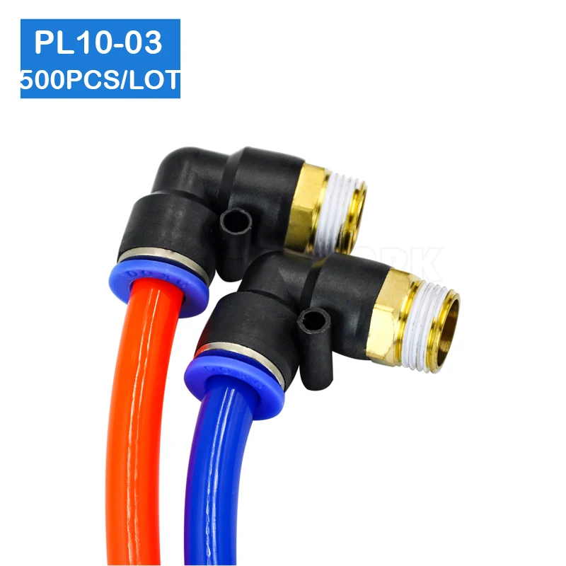 

500 Pcs of PL10-03 Free shipping, 3/8" PT Thread to 10mm Push In Fitting Quick Connector