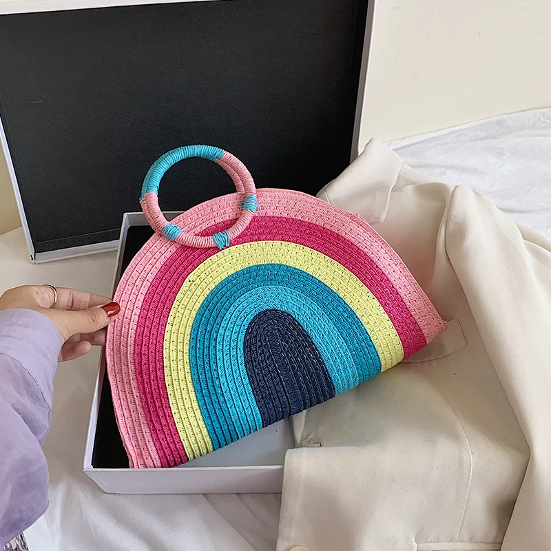 Сумки для женщин ручная соломенная сумка женские сумки ручной работы Женская