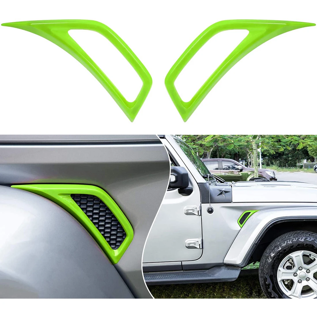 2 шт. автомобильные накладки на вентиляционное отверстие для Jeep Wrangler JL |