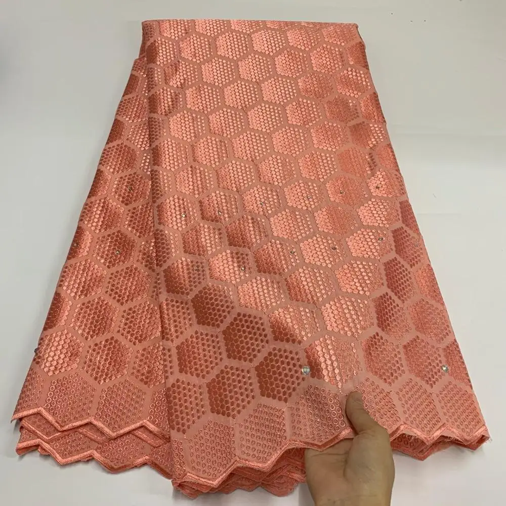 

5yards swiss voile lace fabric fashon style newest cotton lace fabric for dress SHIS11031