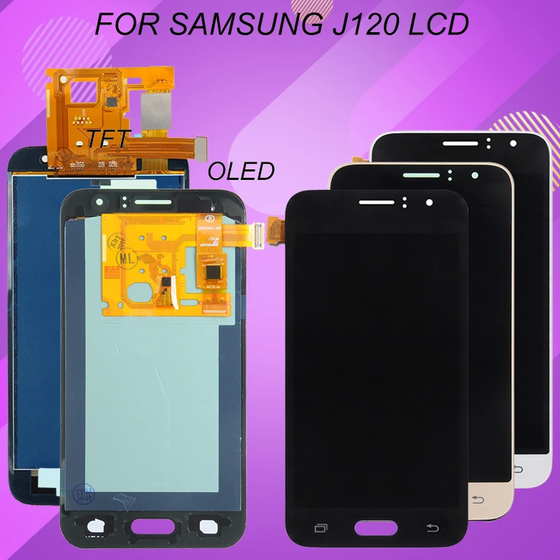 1 шт. OLED Catteny J120F J1 2016 ЖК дисплей для Samsung Galaxy J120 с сенсорным экраном дигитайзер