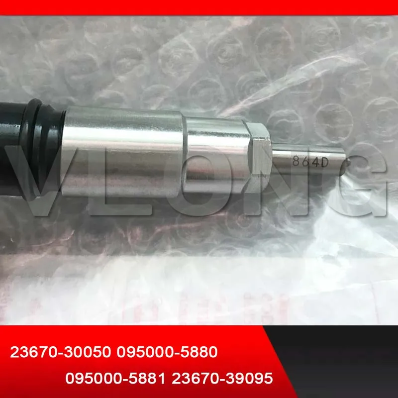 Подлинный COMMON RAIL дизельный инжектор для DE-NSO TOYOTA 2KD-FTV HIACE TURBO 23670-30050 095000-5880 095000-5881 23670-39095