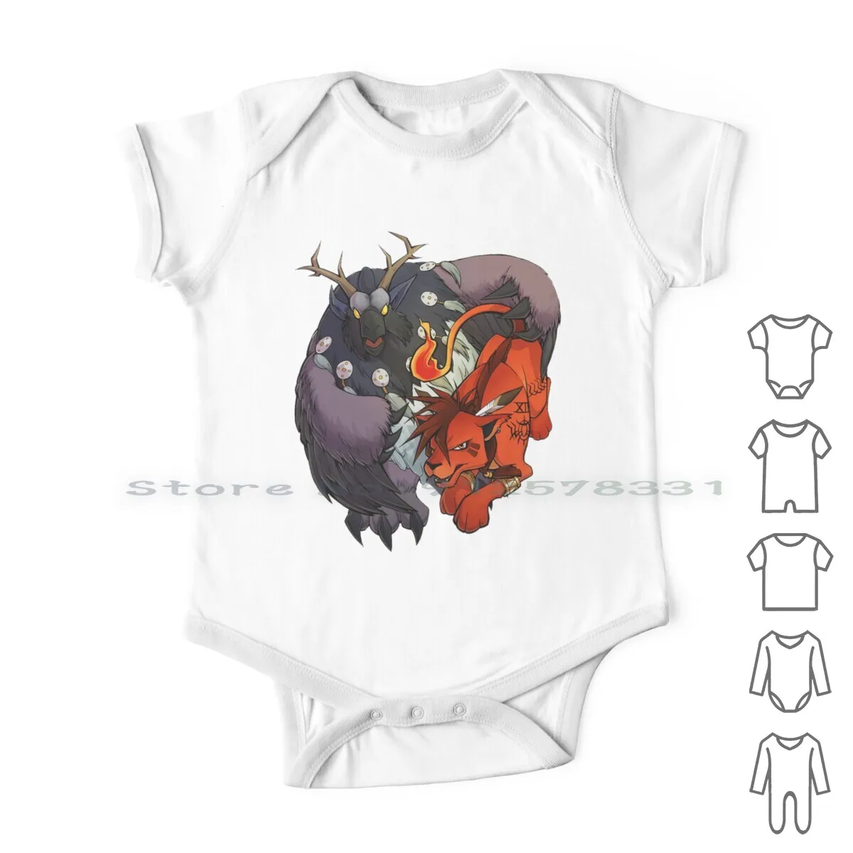 

Red Xiii And Moonkin Newborn Baby Clothes Rompers Cotton Jumpsuits Final Fantasy World Videogame Video Games Nanaki Role