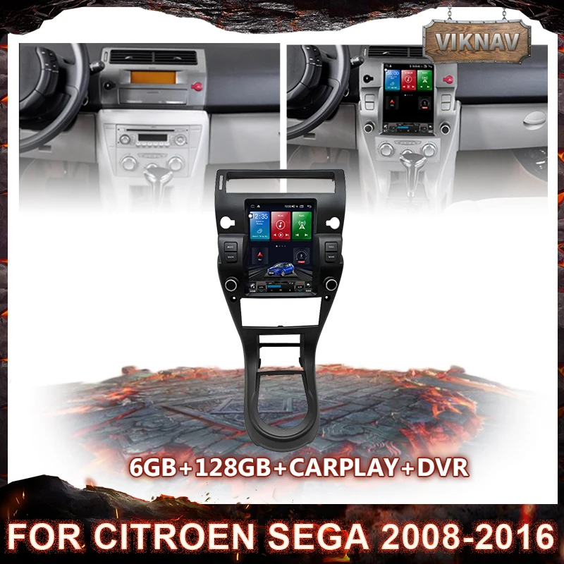 

Вертикальный GPS-плеер на Android 10,0 для Citroen Sega 2008-2016 с 6 + 128G навигацией, аудио, Bluetooth, Автомобильный мультимедийный видео-стерео