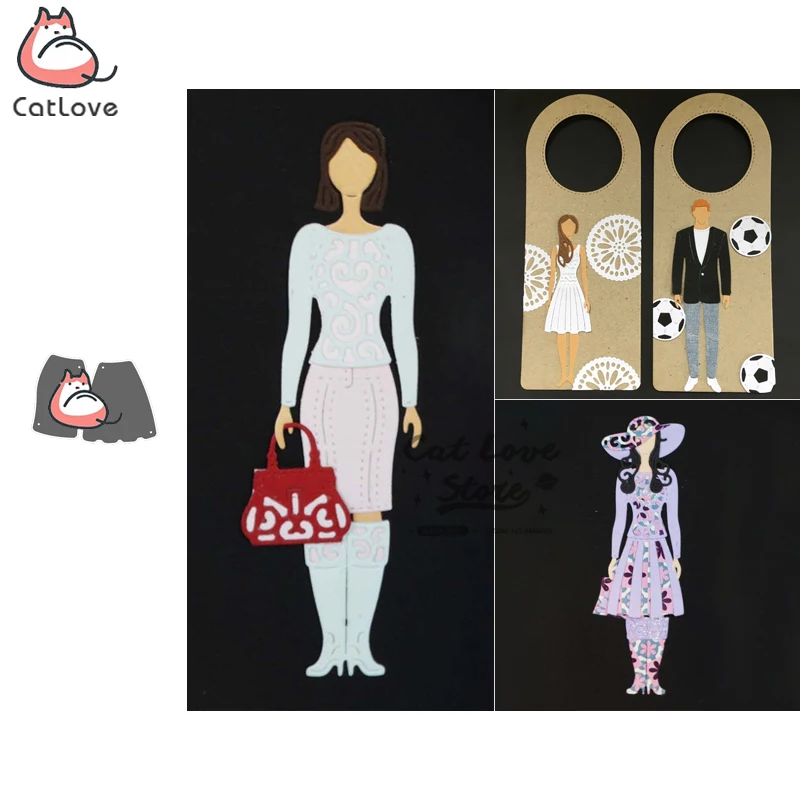 Платье юбка одежда металлические Вырубные штампы трафарет для скрапбукинга