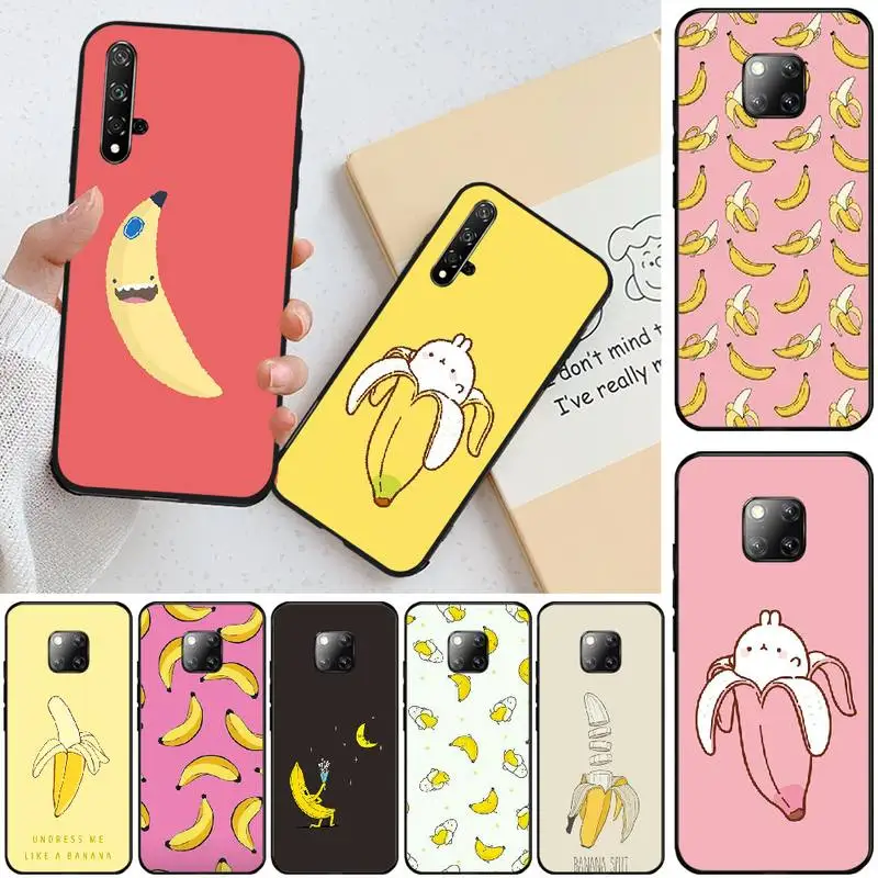 Чехол для телефона Reayou с милыми фруктовыми желтыми бананами Huawei Honor 8 8X 9 9LITE 10 View9