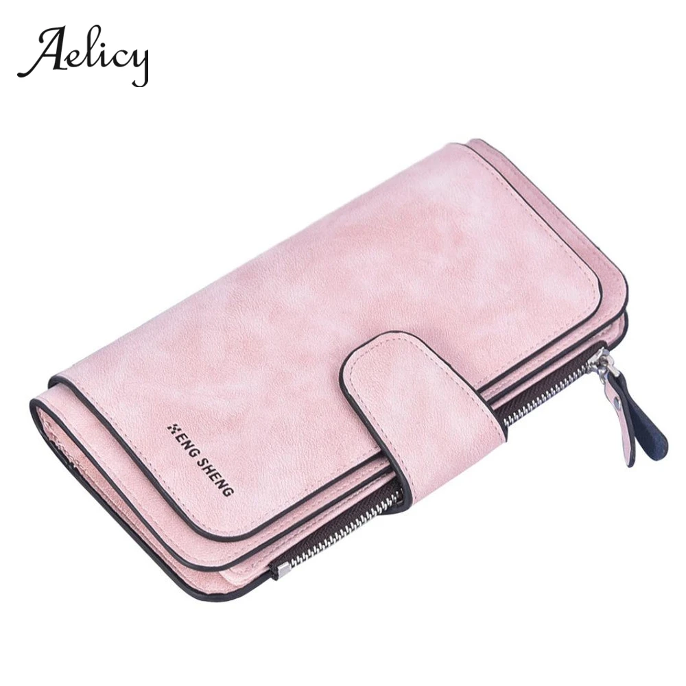 Aelicy женские кошельки из искусственной кожи фирменный дизайн Длинный кошелек с