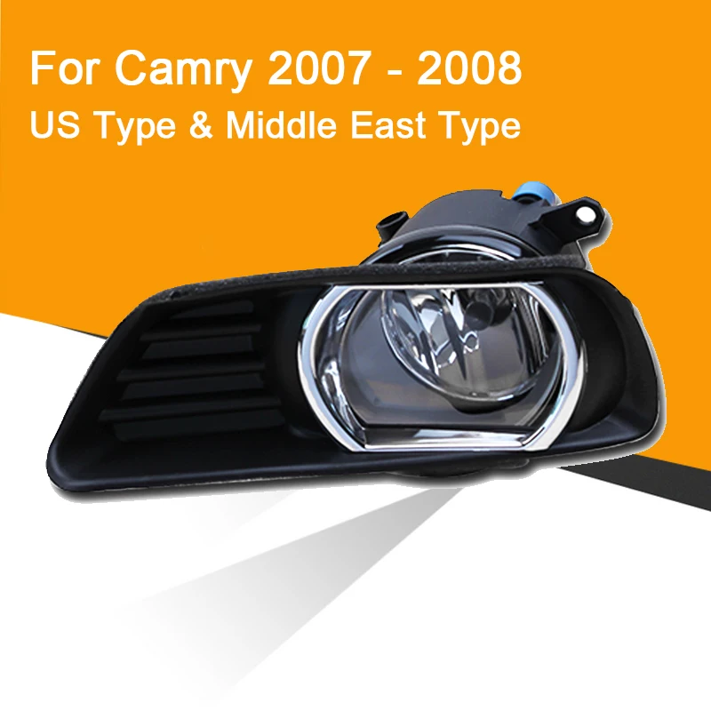 

Автомобильная противотуманная фара в сборе для Toyota Camry (тип США и Ближний Восток) 2007 2008 левая и правая противотумансветильник РА с переключа...