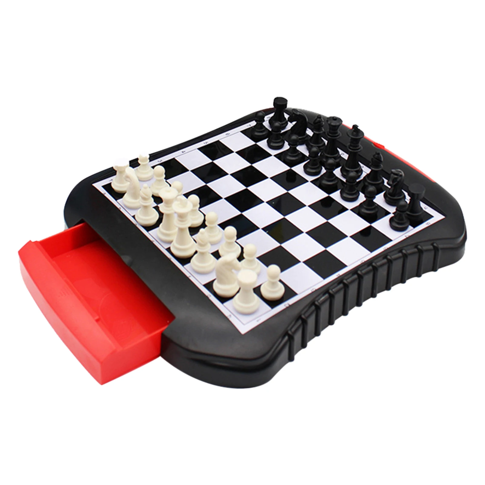 

Gift Board Game Portable Family Party Entertainment Chess Set Interactive Drawer Type Magnetic Travel With Chessboard Backgammon