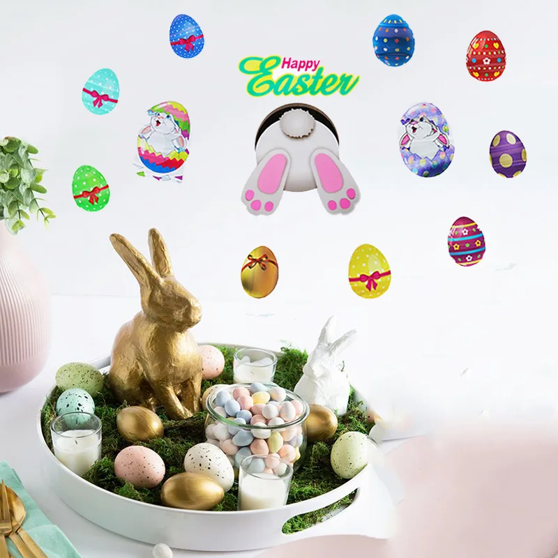 Пасхальные наклейки на стену фотографический фон с пасхальными яйцами в виде