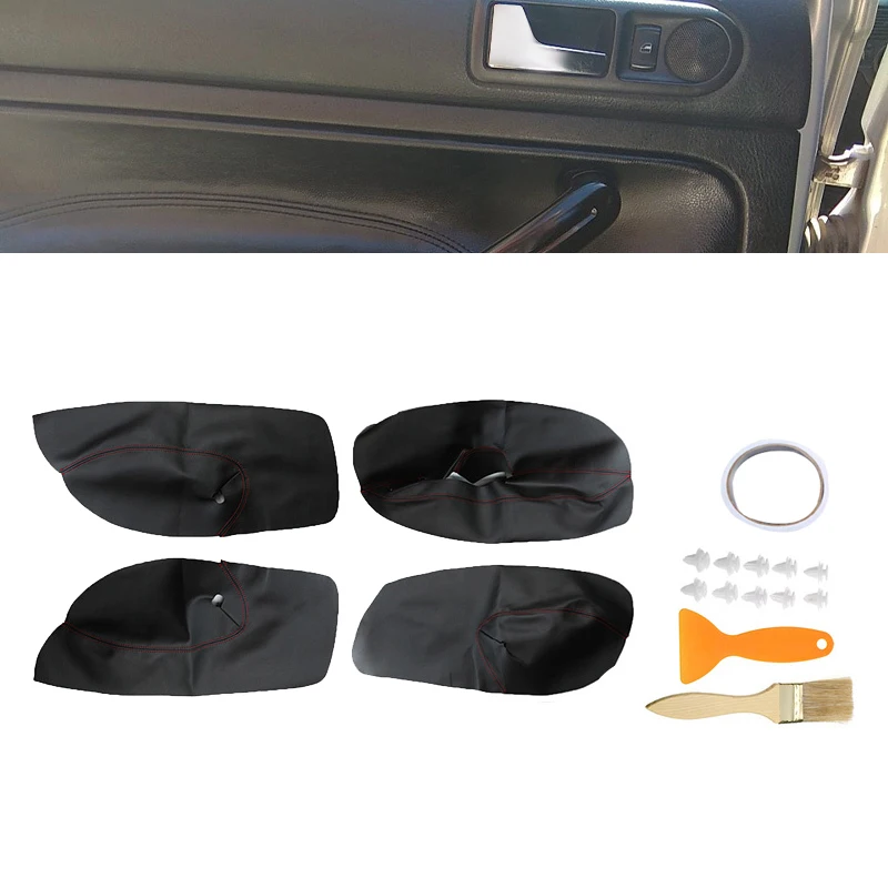 Чехол для автомобильного подлокотника из кожи и микрофибры Защитная панель