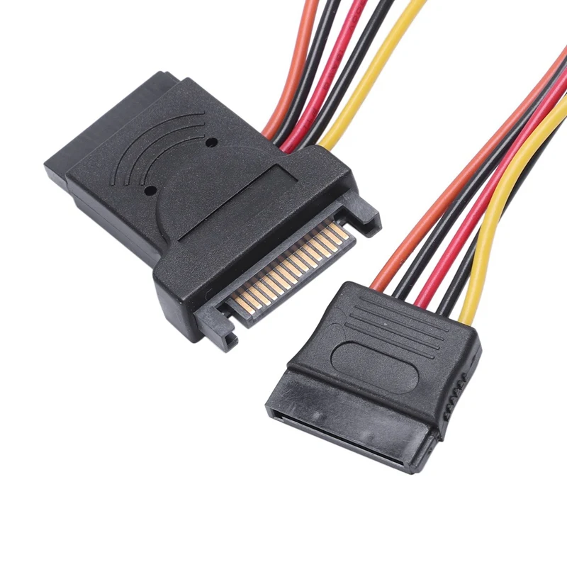 Sata Hard Drive Power Cord 15Pin One Minute Two Three Transfer Cable Male To Female | Электроника