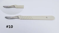 10pcsbox disposable sterile surgical scalpel blades 10 plastic handle