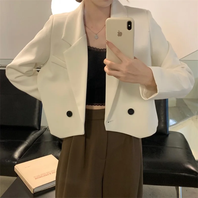 

Suit coat women's spring and autumn 2021 new design sense of loose Korean short small casual coat
