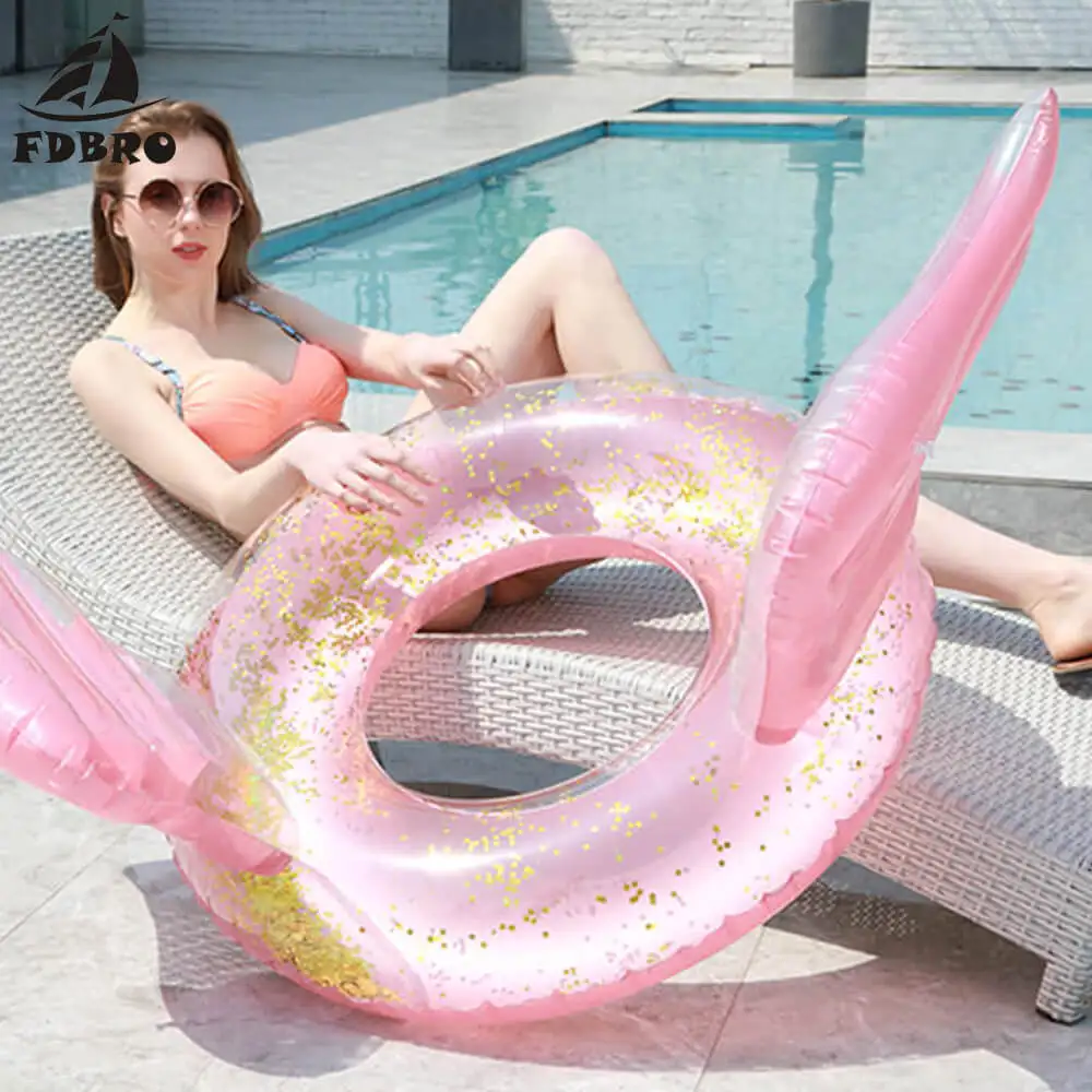 FDBRO летний надувной Ангел плавательный поплавок Крылья Ангела Кольцо Для