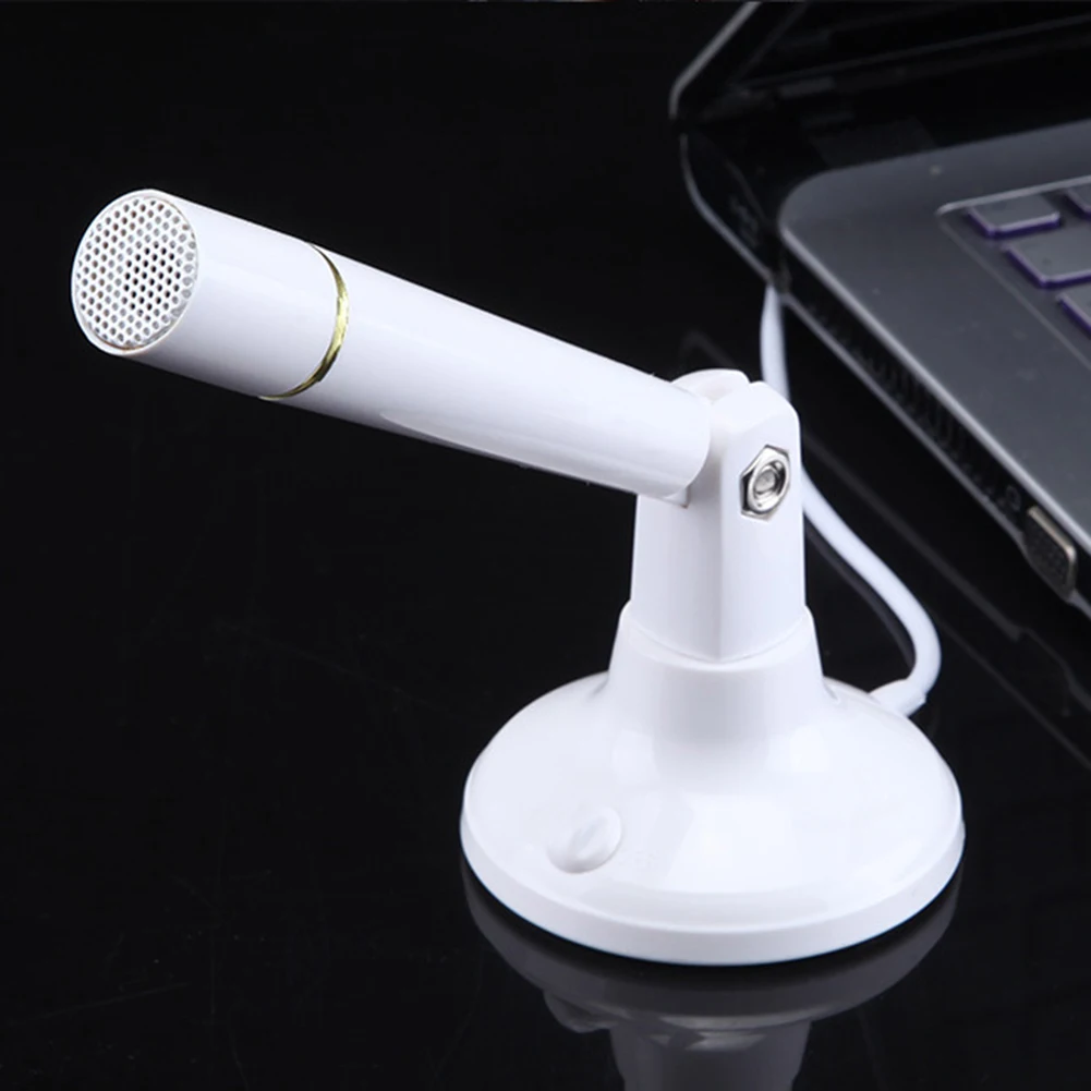 

Network Teaching Video Conferencing 3.5mm Plug Condenser Microphone Adjustable Stereo Desktop Omnidirectional MIC