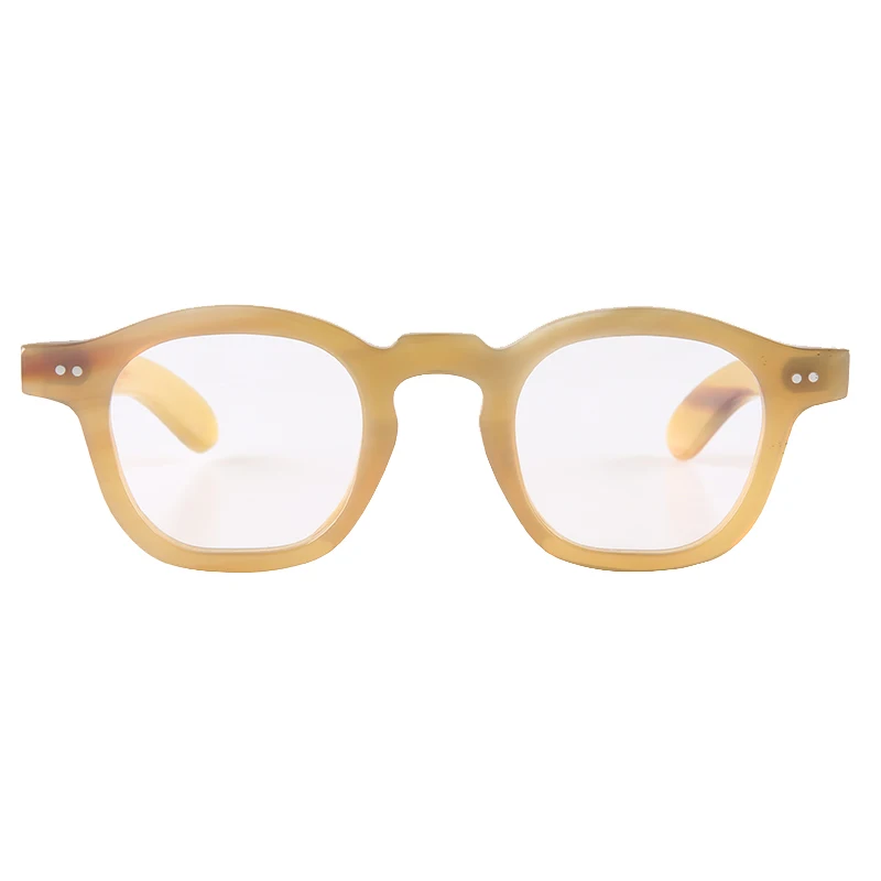 Желтые полупрозрачные очки желеобразного цвета с цветочным мостиком бабочкой
