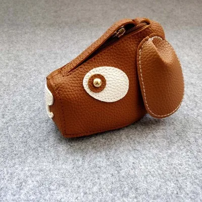 Кошелек для девочек из овечьей шерсти, Детские Сумки на одно плечо, сумки для монет, Детские Сумки из искусственной кожи, модные маленькие сумки, новинка - Цвет: K005-BROWN