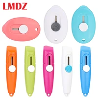 lmdz random color mini pocket sized portable utility knife paper cutter letter opener office stationery art cutting supplies