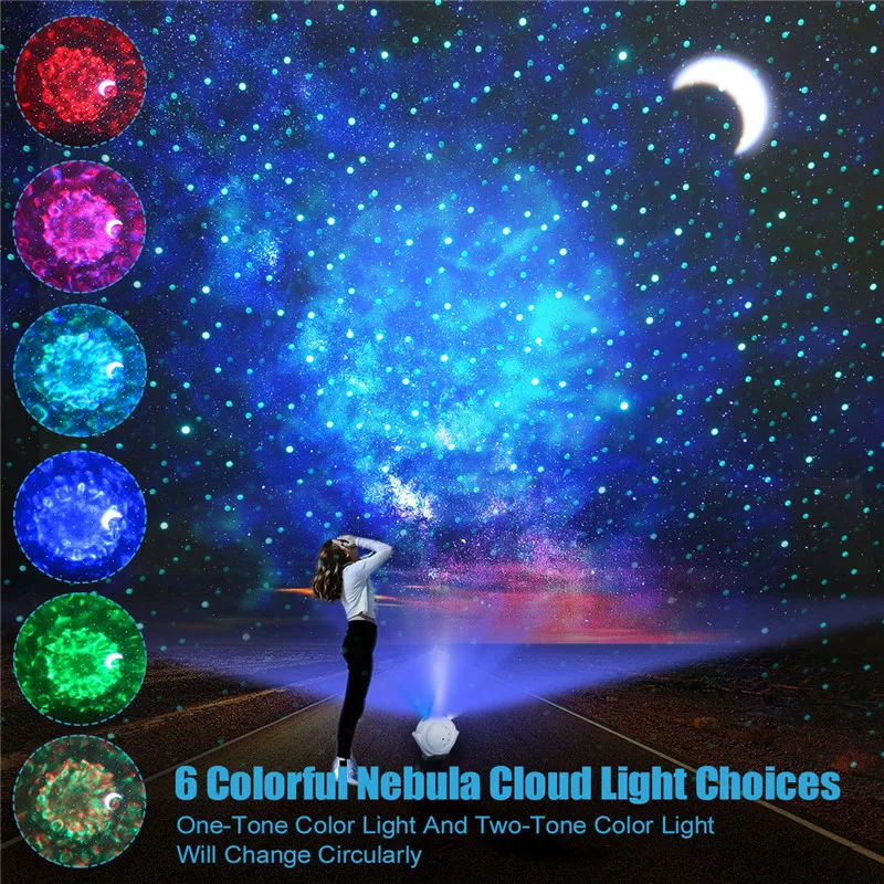 Звездное небо светодиодный ночник светильник проектор 6 цветов океанское s