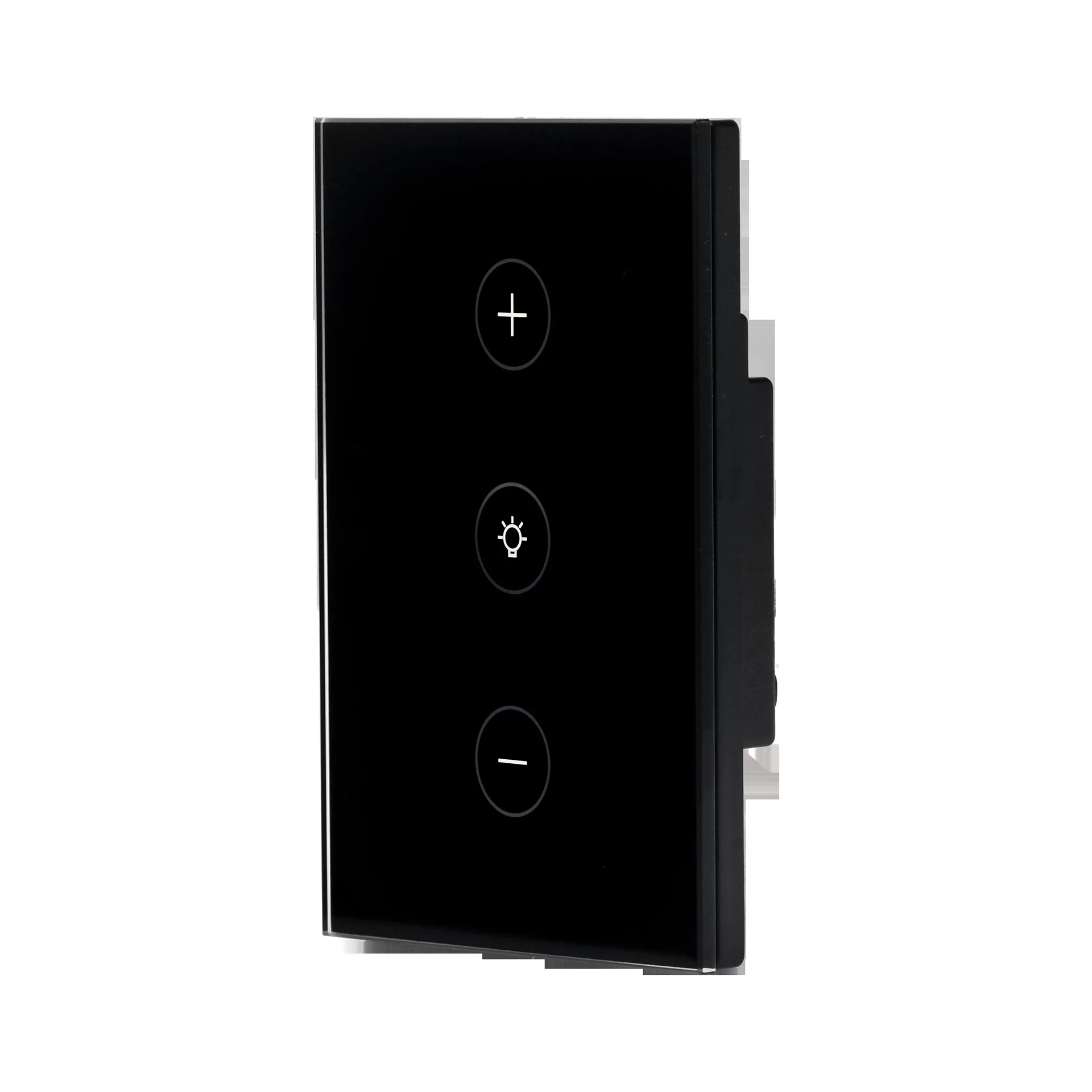 Smart WiFi Dimmer Light Switch Glass Touch Panel Wireless Remote Timing Function Control work with Alexa Google Home Assistant - Цвет: BLACK