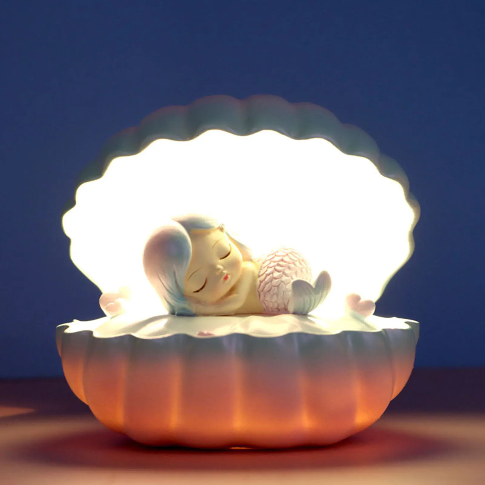 Оболочка ночной светильник украшения ручной росписью смолы Роман Ins ко Дню