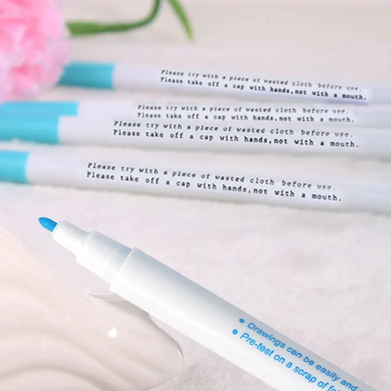 Ручка для мытья Водорастворимая толстая синяя ручка вышивки крестом стираемые