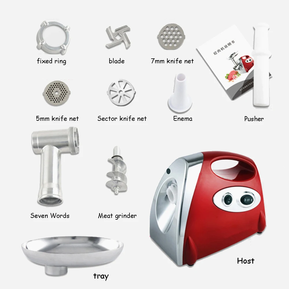 

2800W Electric Meat Grinder Kitchen Mincer Grinder Home Meat Mince Sausage Stuffer Food Processor