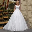 Бальное платье, свадебные платья, винтажное кружевное платье с аппликацией, свадебное платье принцессы Дубая, женское свадебное платье, 2022