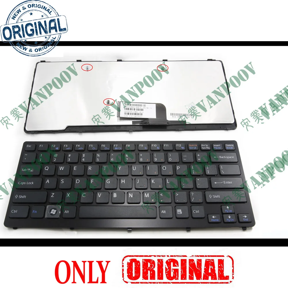Новая клавиатура для ноутбука US Sony VPC VGN CW PCG 61111L 61112L 61411L черный с рамкой