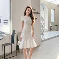 fashion bodycon dress women short sleeve traf hip wrap vintage style dresses womens clothing with free shipping new year 2022
