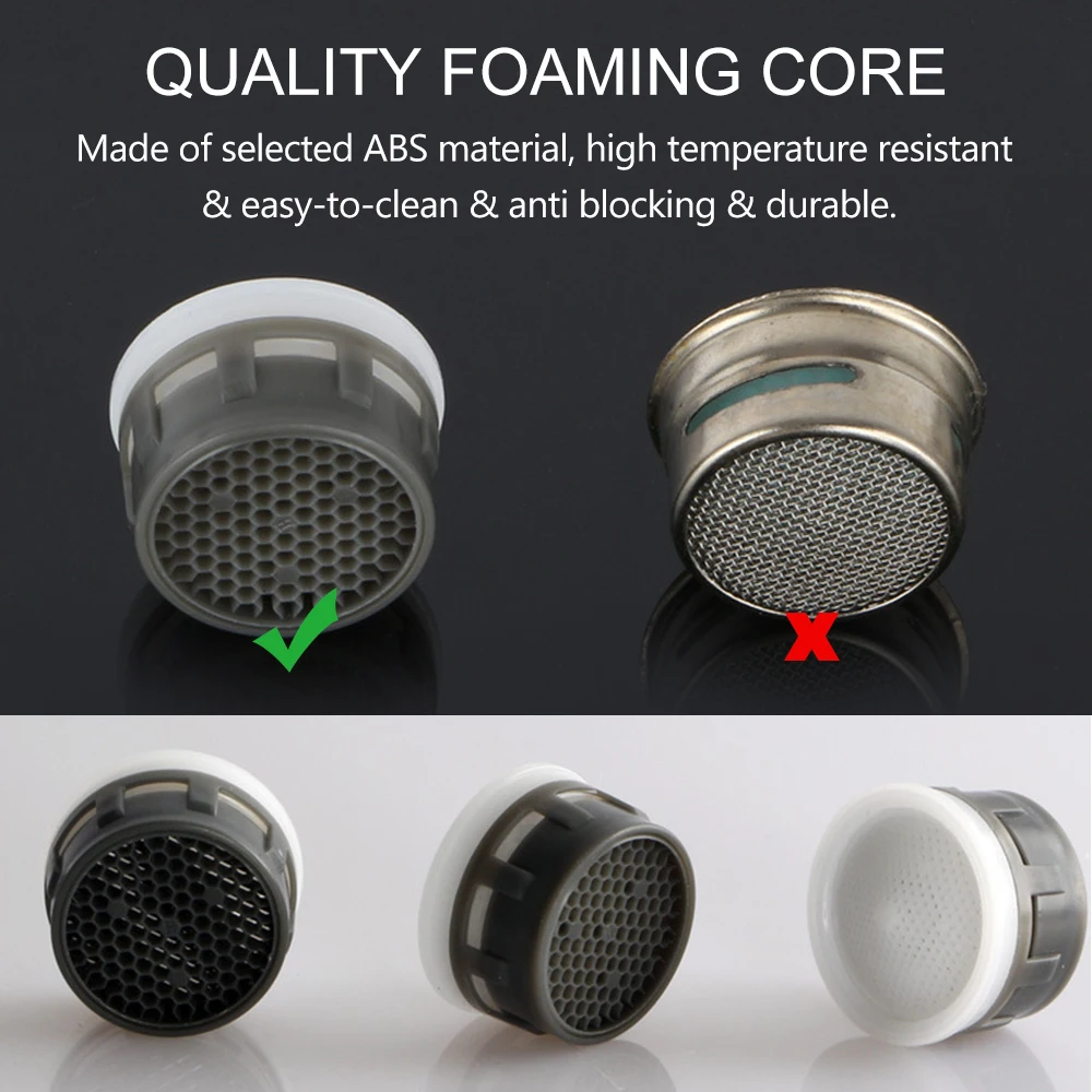 

Faucet Aerator Faucet Accessory Chrome Plated Brass Bubbler Inner Core Filter Nozzle Kitchen Splash Nozzle M22 Internal Teeth