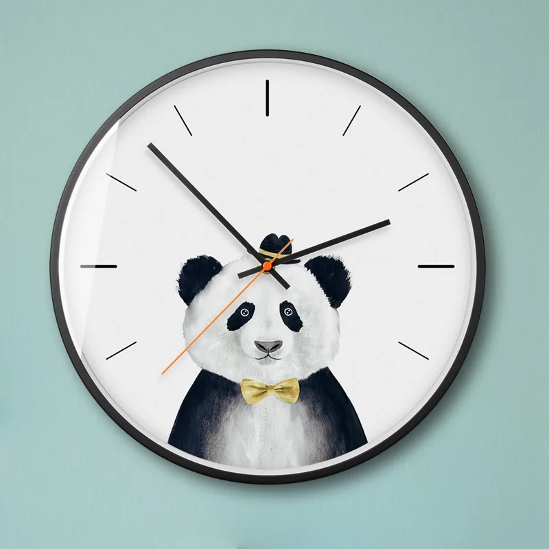 Настенные часы в скандинавском стиле для гостиной креативные Мультяшные