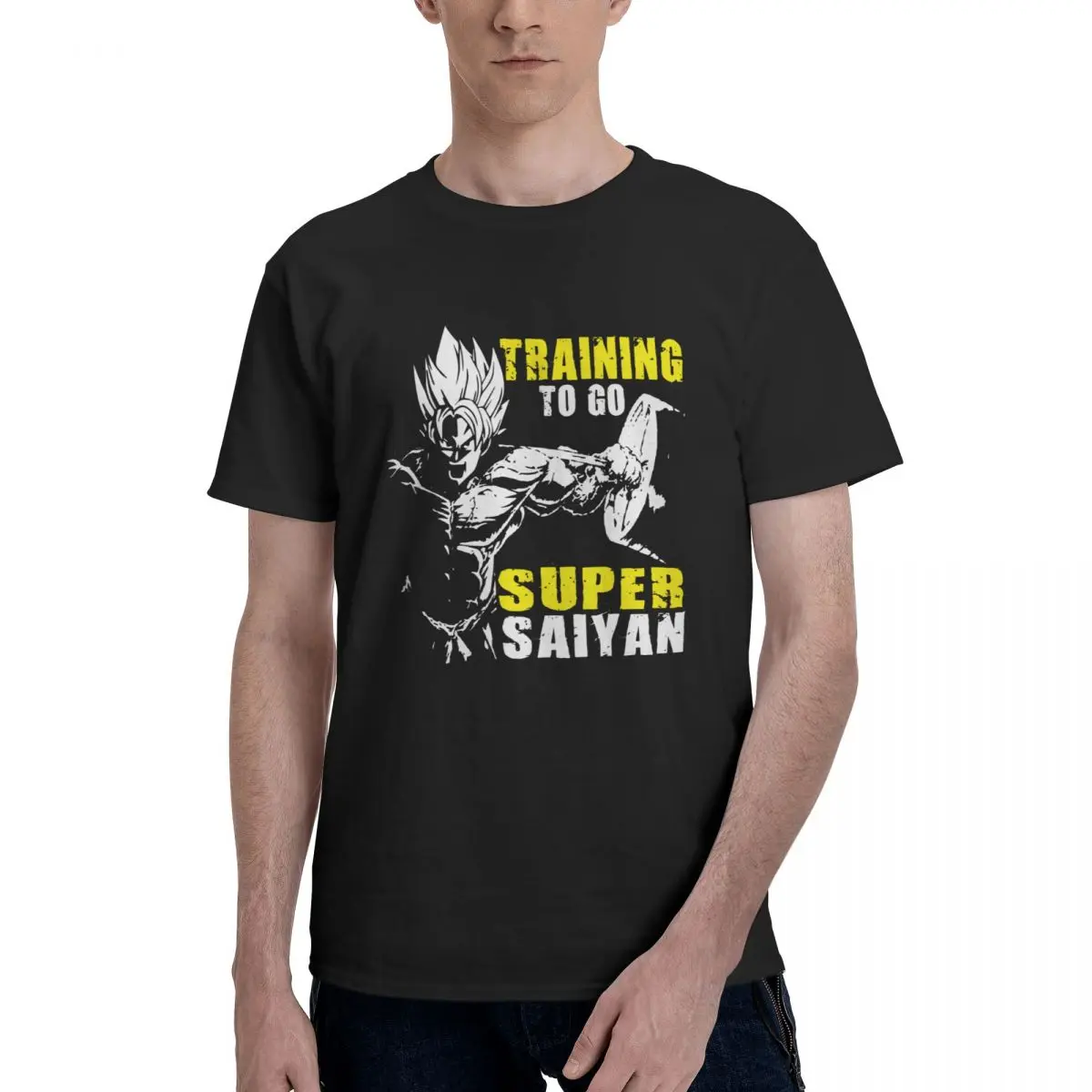 

Men's Training To Go Saiyan Bandai Dragon Ball T Shirts Anime Cotton Tops Humorous Short Sleeve Dbz Tees Summer T-Shirt