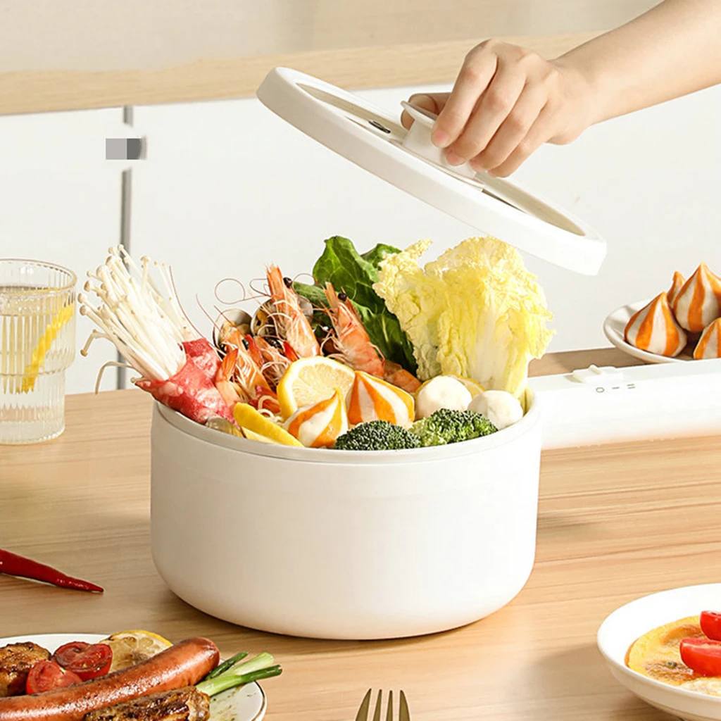 

Mini Personal Electric Skillet Hot Pot for Pasta Mac & Cheese Soups