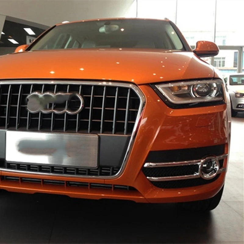 

Car Front Fog Light Lamp Frame ABS Chrome Decoration Cover Trim 2Pcs for- Q3 2013 2014 2015