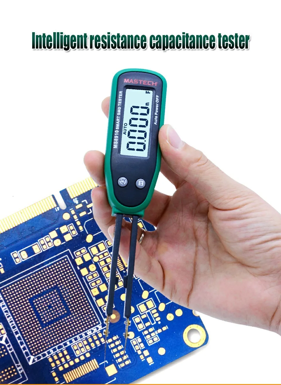 MASTECH MS8910 Цифровой мультиметр 3000 отсчетов Смарт SMD тестер измеритель емкости ЖК-дисплей, автоматическое сканирование, Автоматический диапазон