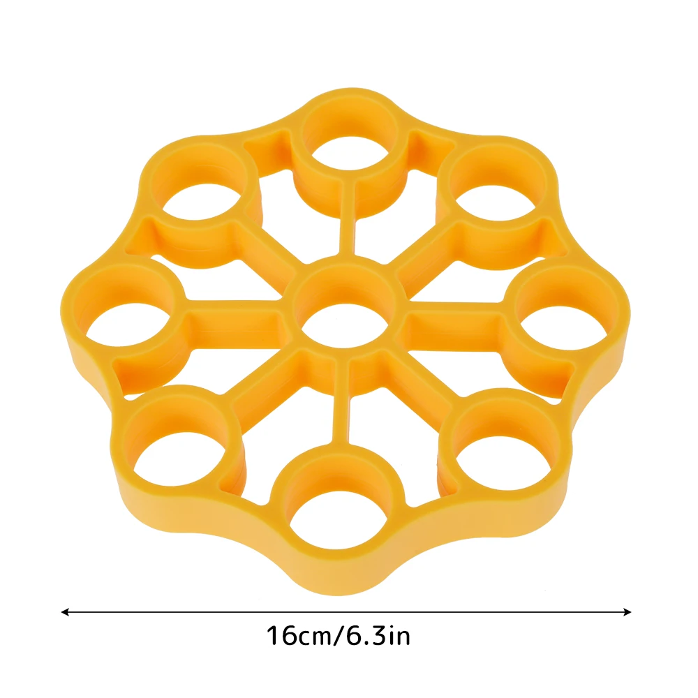 Подставка силиконовая для яиц устойчивая к коже 9 готовки на пару кухонные