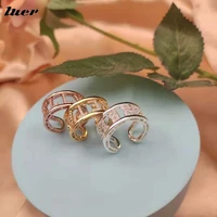 luer custom rings crystal stainless steel ring 1 8 letter personalized rings for women name charm gift jewelry