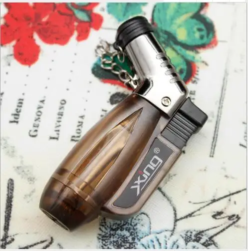 Ветрозащитный локоть двойной прямой пламя креативный 2 Видимый Бутан газовая