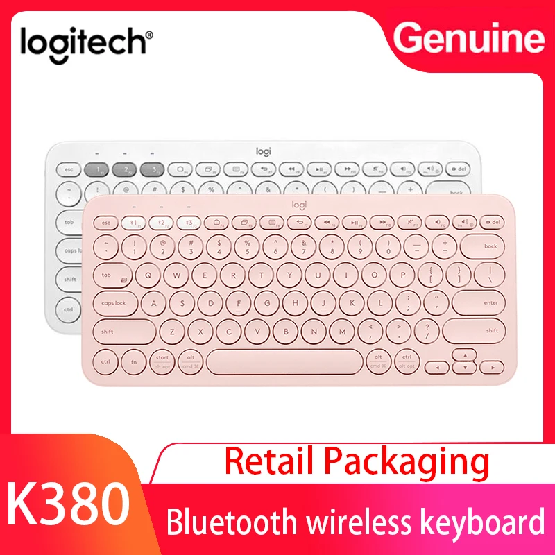 Logitech K380 Bluetooth Wireless Keyboard Portable Ultra Thin Mini Mute Multi-Device Keyboards For PC Laptop Tablet Android IOS |