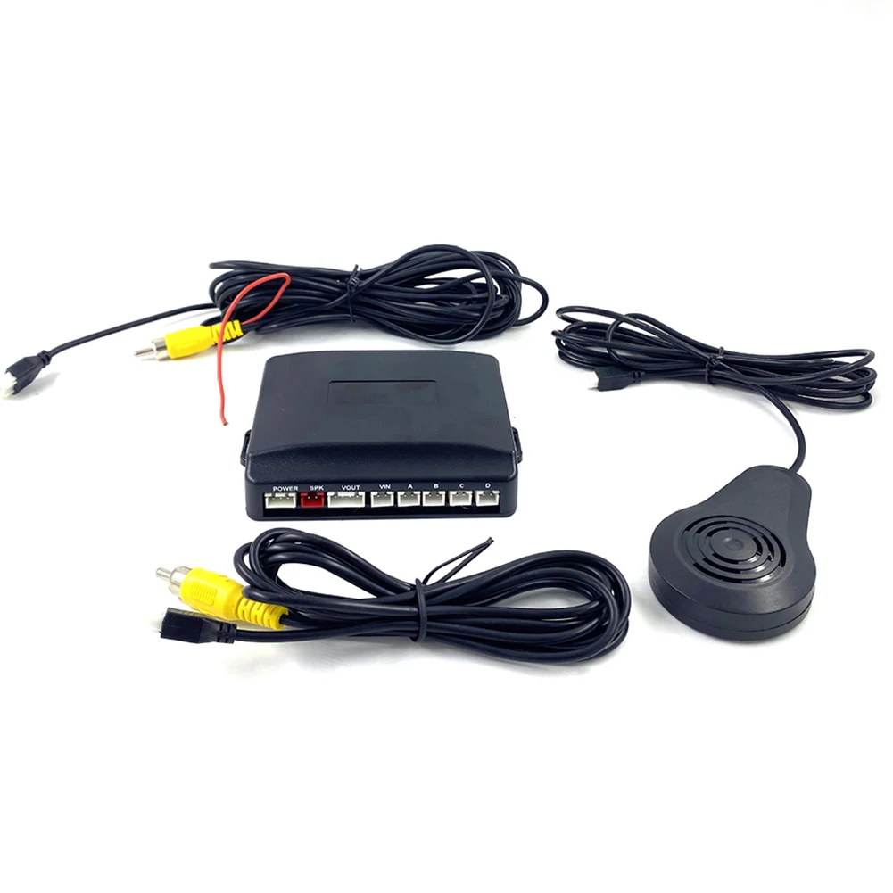 

Rear View Backup Security Sound Buzzer Alert Alarm Visible Car Parking Sensor Kit Reverse Backup Radar System