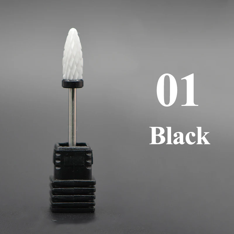 Nail Cone Tip Ceramic Drill Bits Electric Cuticle Clean Rotary For Manicure Pedicure Grinding Head Sander Tool 1Pcs | Красота и