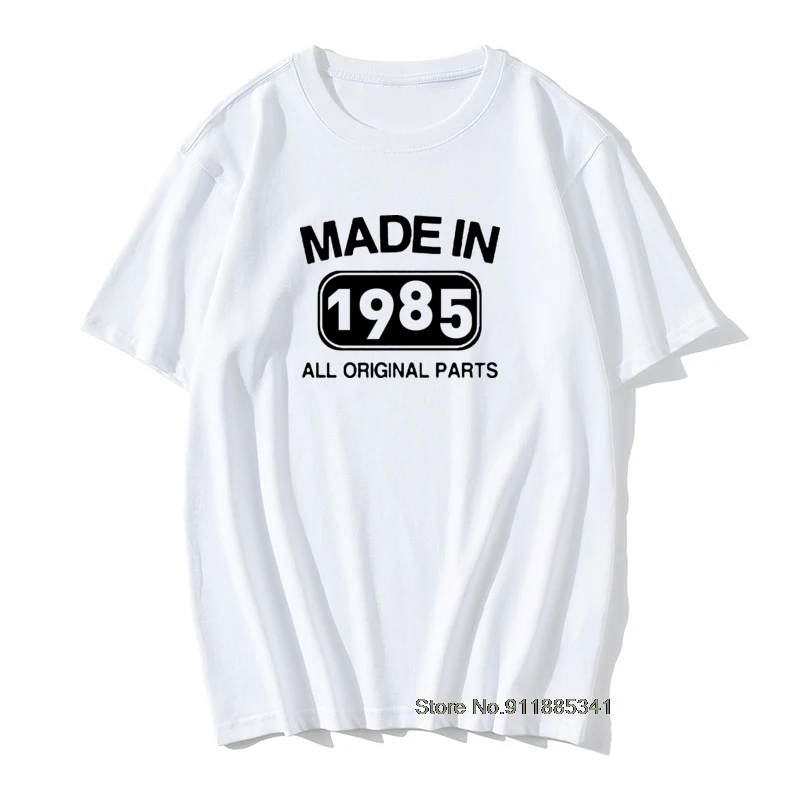 

Men vintaged made in 1985 Birthday Men T Shirt 36 Years Present Vogue Vintage Cotton TShirts Print Daddy Husband vintage Tees