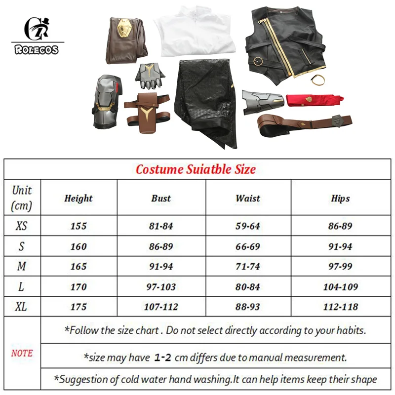 ROLECOS OW Эш косплей костюм за часы игры Косплей Новый герой наряд для женщин