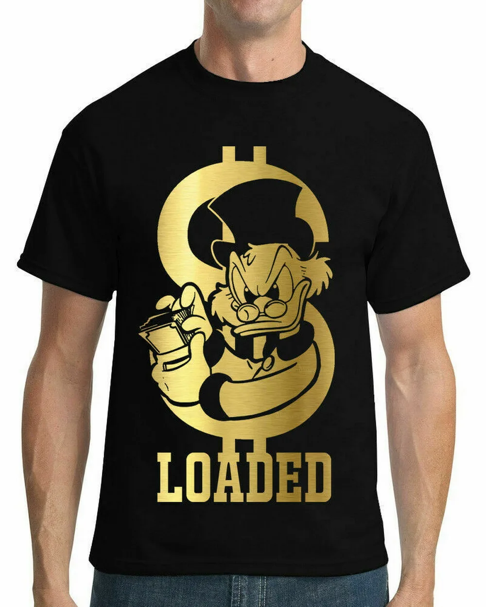 Новый! Скрудж макдак дядюшка новая забавная футболка|Мужские футболки| |