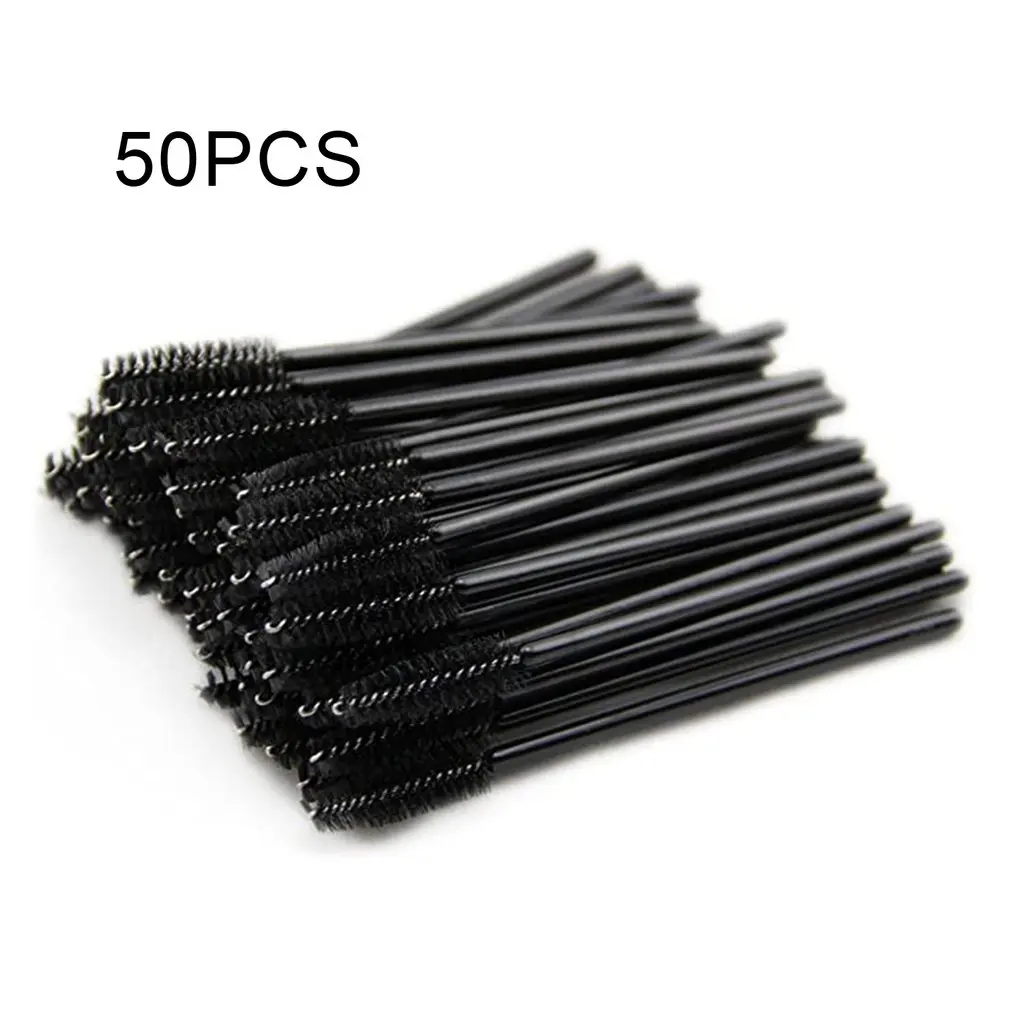 

50pcs Disposable Eyelashes Brush Spiral Eyelash Curl Eyebrow Brush Eyelash Comb Hollow Eye lash Brush Makeup Tools