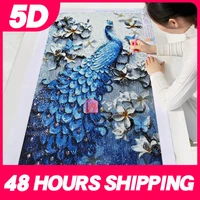 meian 5d special shaped diamond painting kit peacock animal mosaic dotz embroidery art full drill glue poured canvas home decor